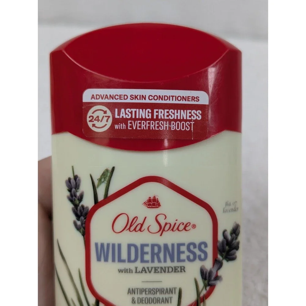Old Spice - Wilderness Antiperspirant Deodorant for Men Lavender - 2.6 Oz 3 Pack